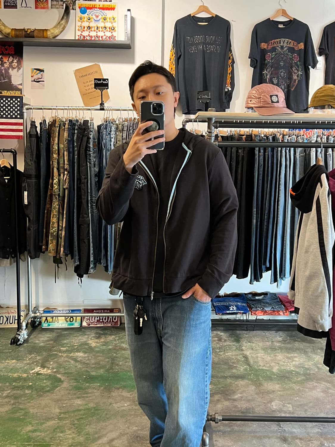 07SS [여성2XL] 할리데이비슨 라인스톤 이글 윙 자수 풀집업 후디 상품이미지8