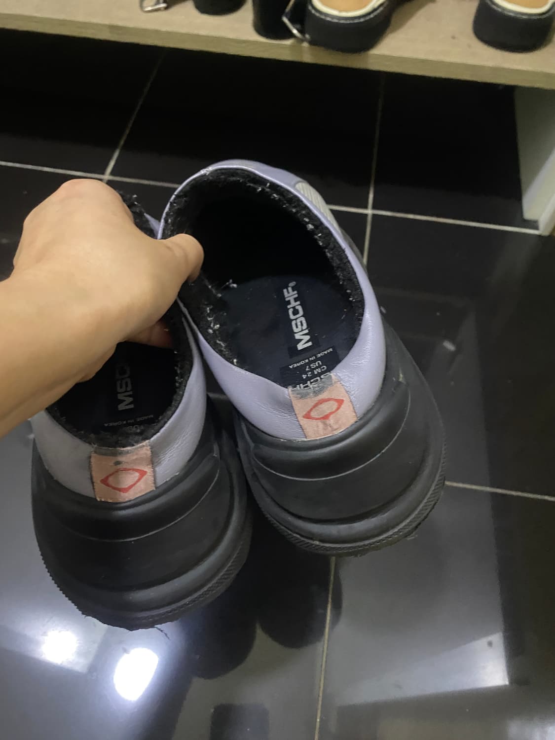 미스치프 롬버스 윈터 플랫폼 뮬 운동화 240 상품이미지4