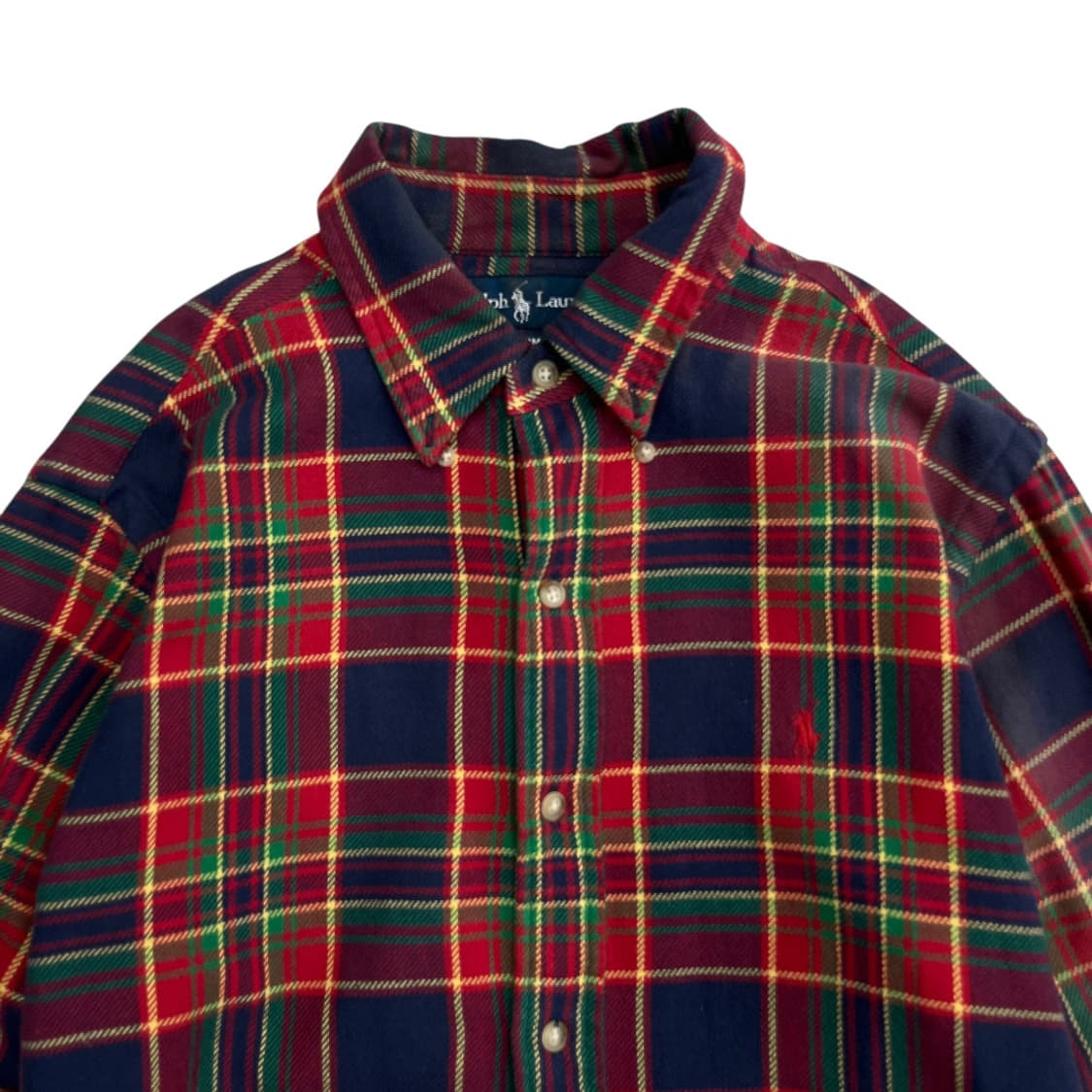 폴로 랄프로렌 레드포니 타탄체크 셔츠 M 상품이미지4
