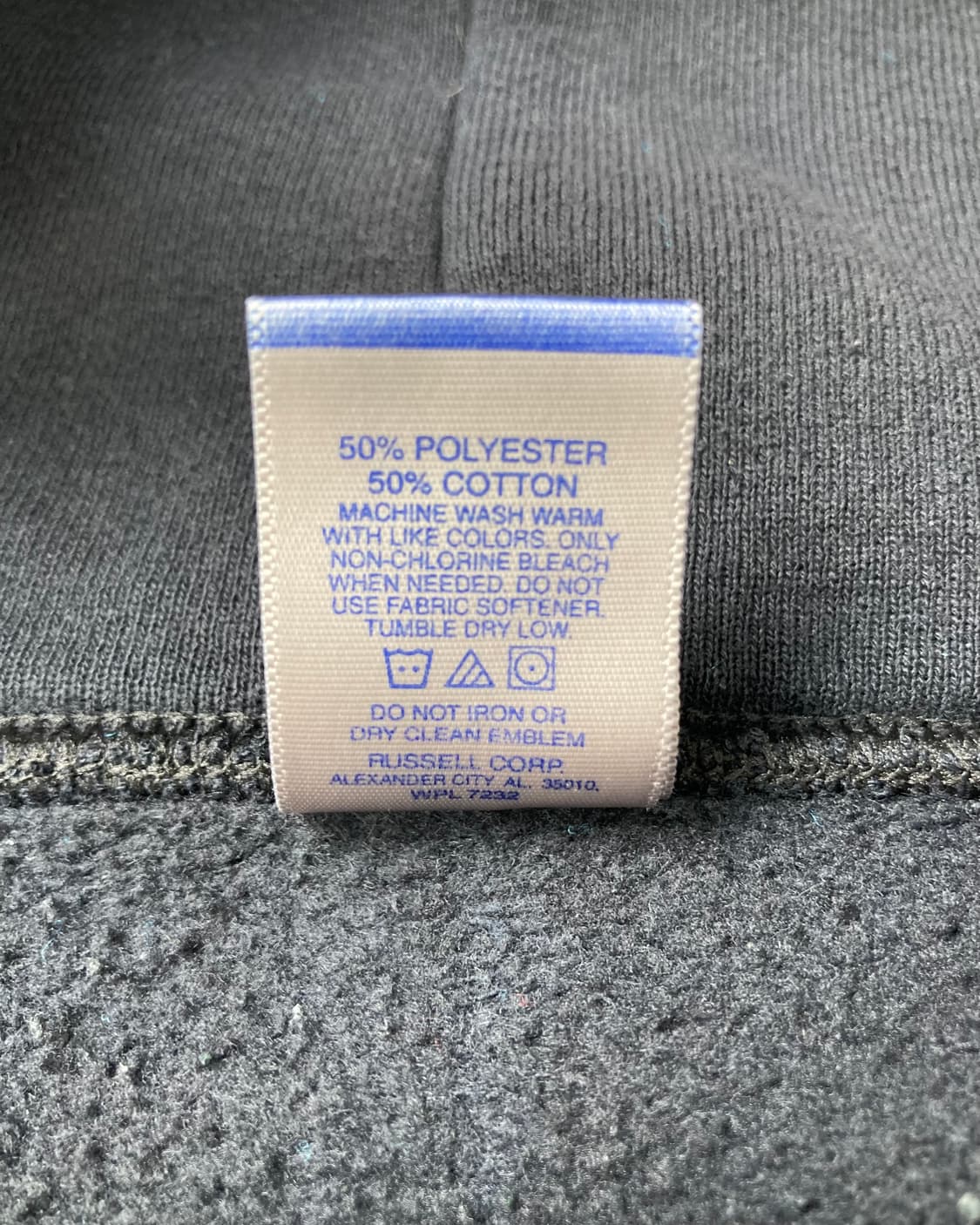 90s Russell Zip Up Hoodie (black) 상품이미지4