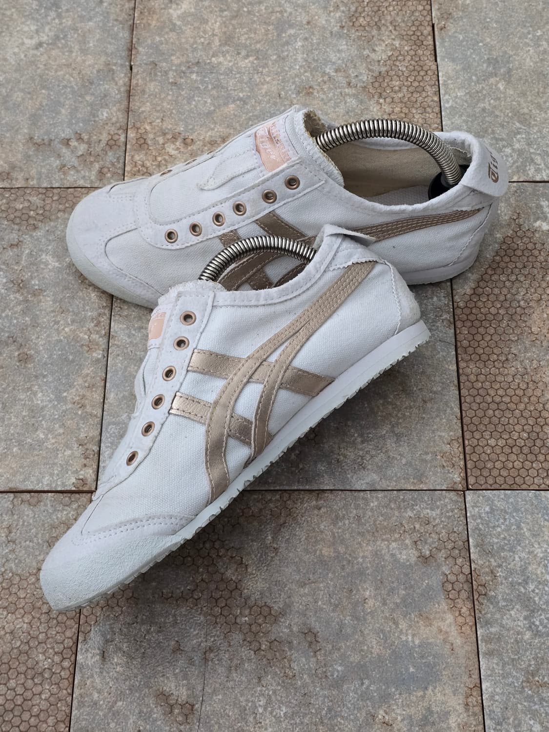 (230)오니츠카타이거 멕시코 66 슬립온 로즈 골드 상품이미지5