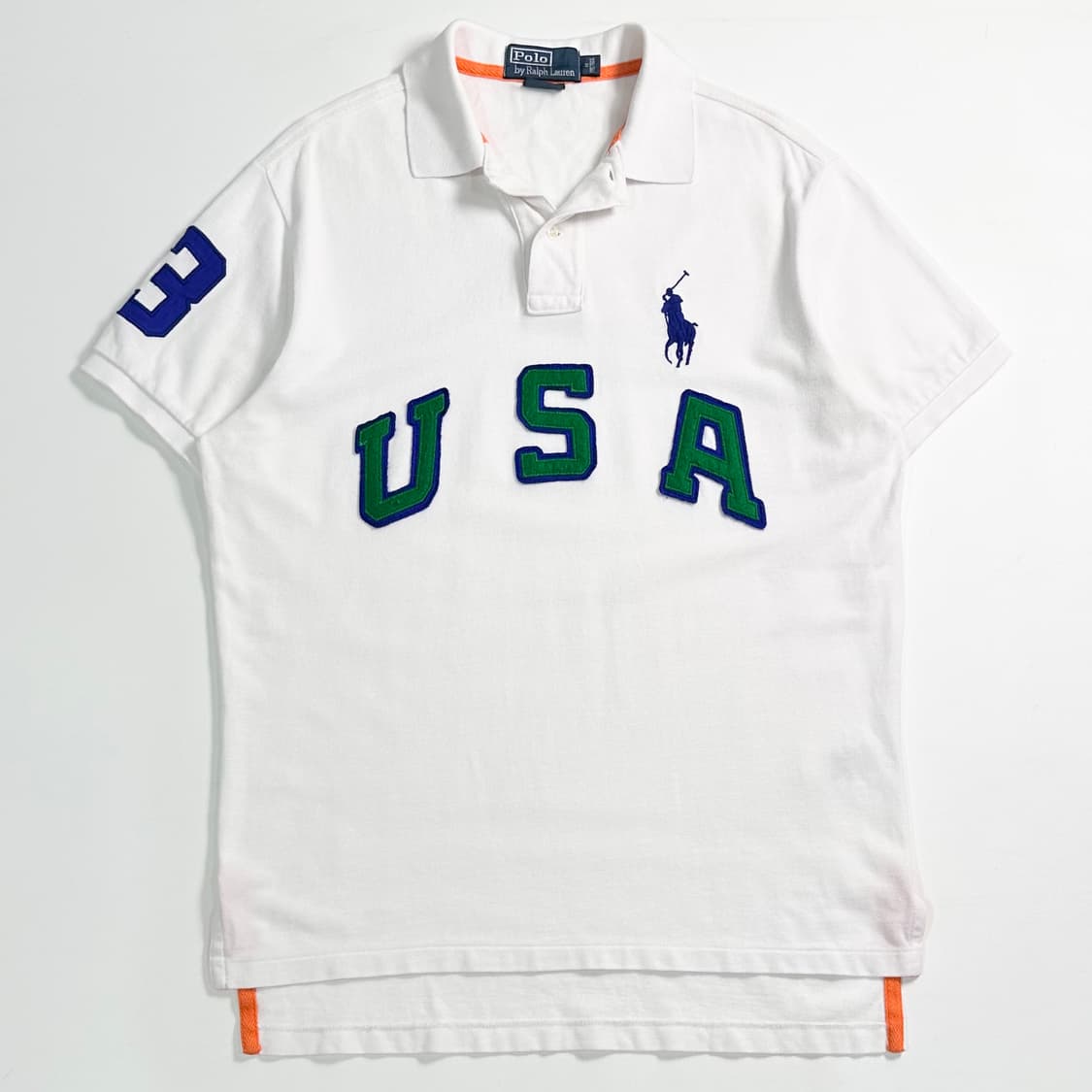 폴로 랄프로렌 USA 화이트 카라티 상품이미지1