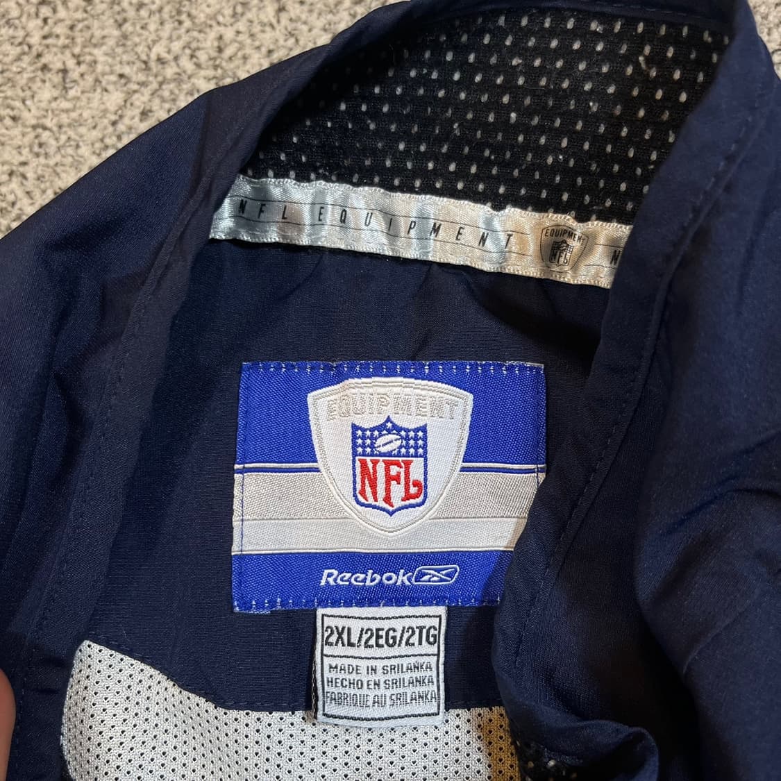 리복 x NFL 올드스쿨 패트리어츠 바람막이 웜업 상품이미지5