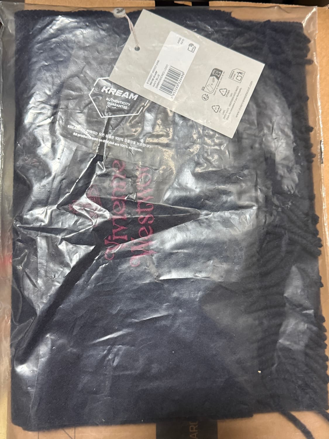 비비안웨스트우드 네이비 머플러 상품이미지2