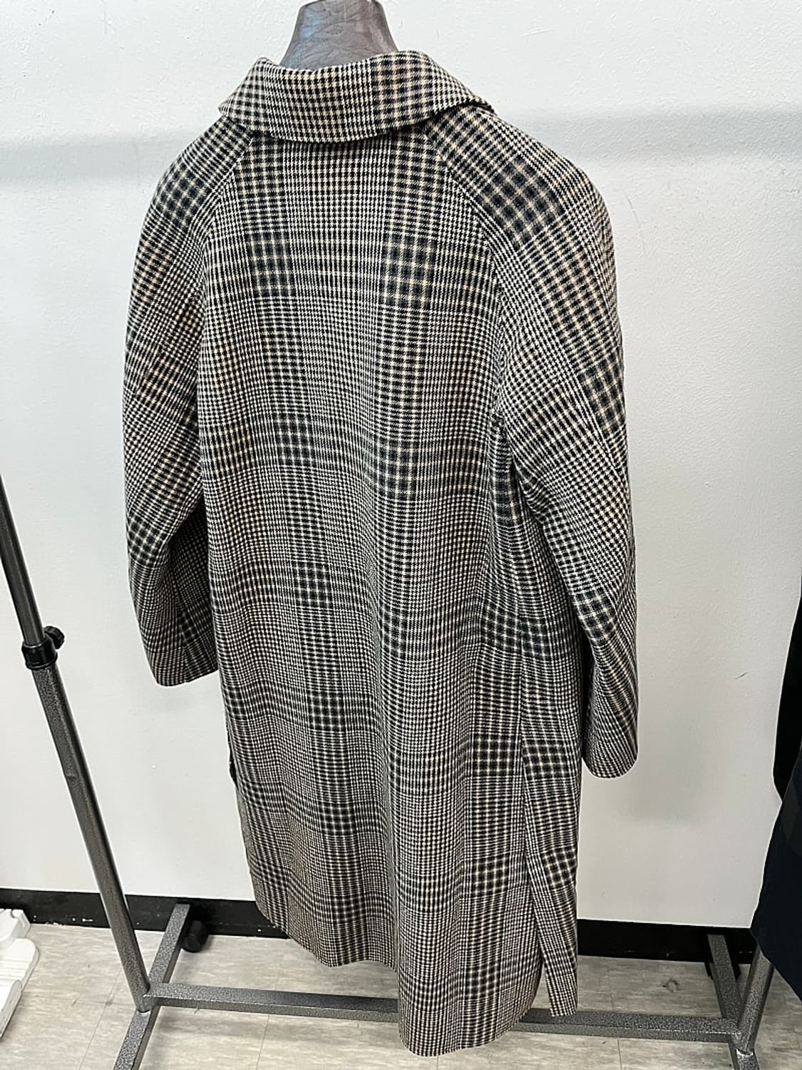 100) 솔리드옴므 하운드투스 체크 코트 상품이미지5