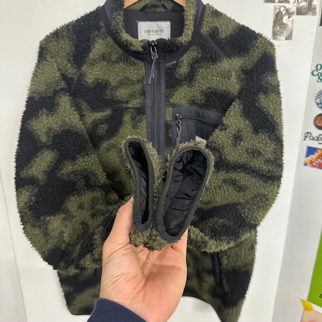 칼하트 WIP 카모 플리스 집업 상품이미지4