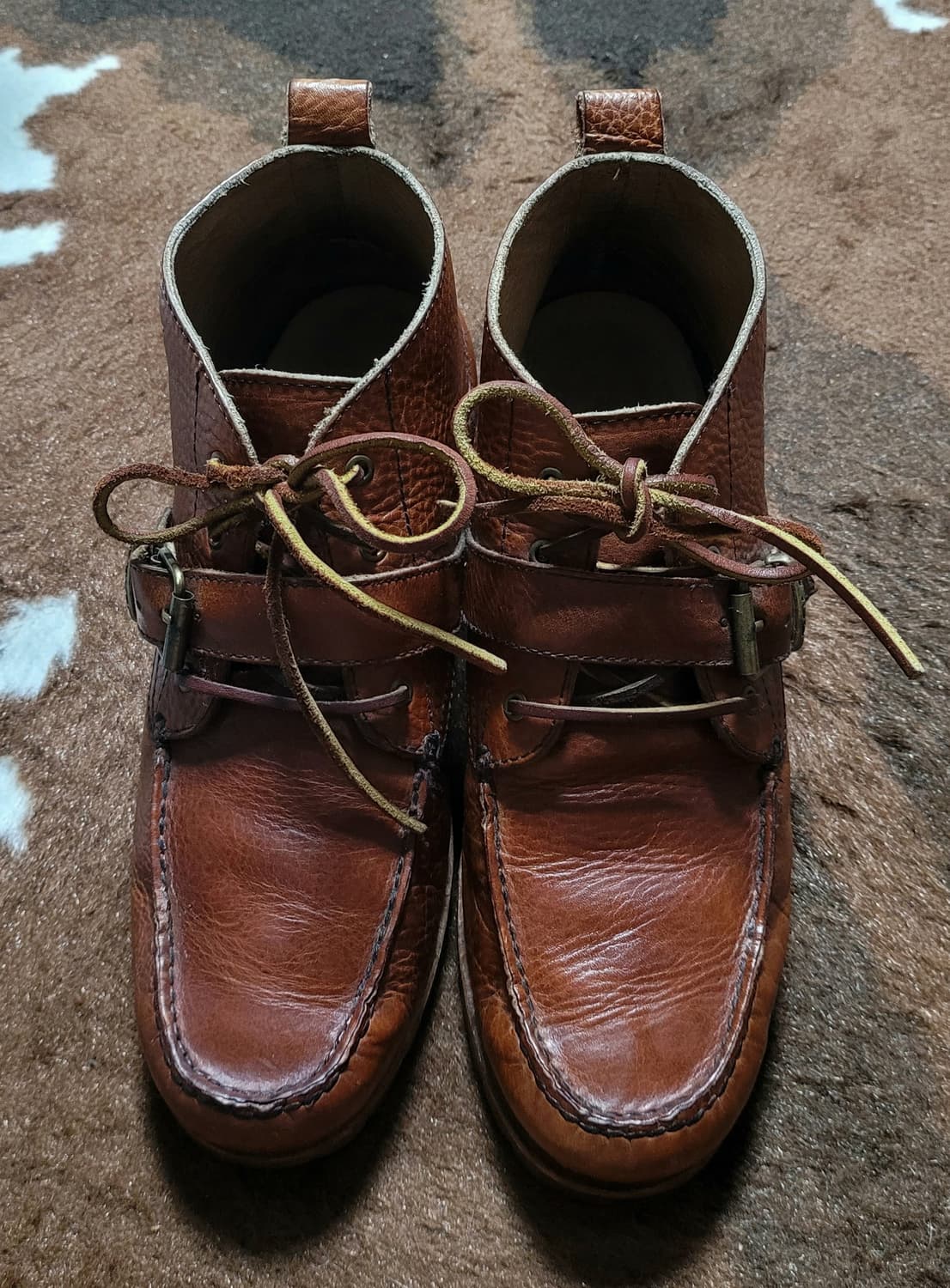 폴로 랄프로렌 남성용 브라운 레더 앵글 부츠(11D) 상품이미지6