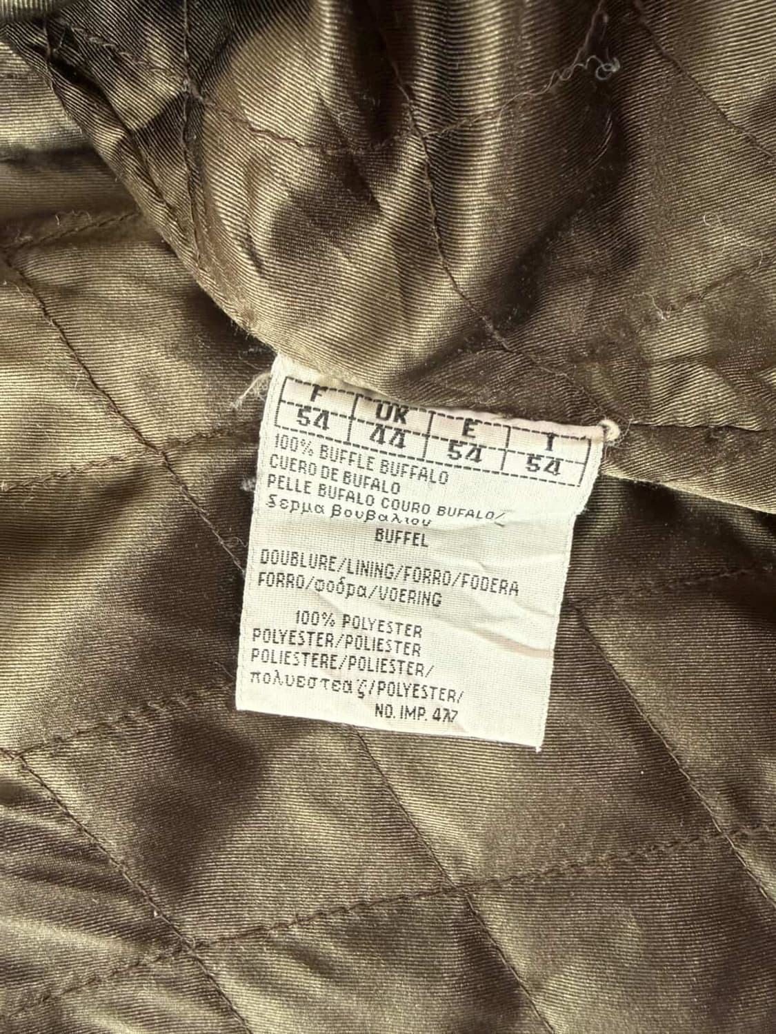 90s 빈티지 버팔로 블루종 가죽자켓 105 상품이미지3