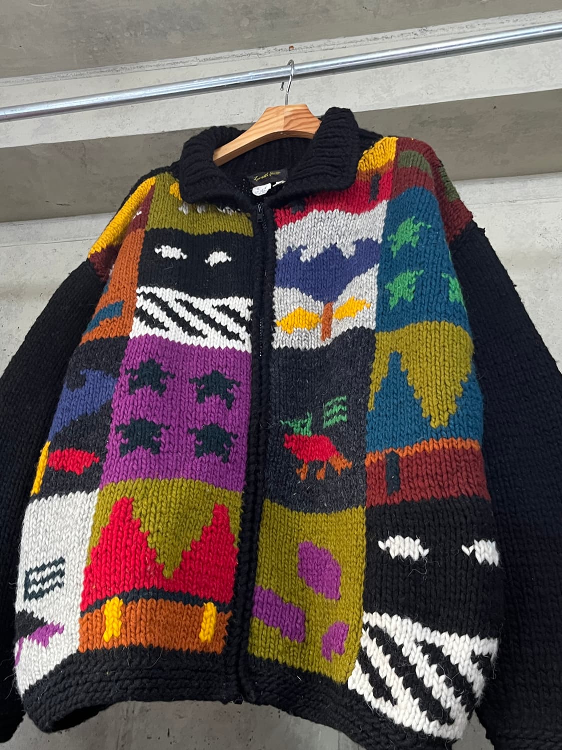 80s VINTAGE KNIT ZIP-UP 상품이미지3