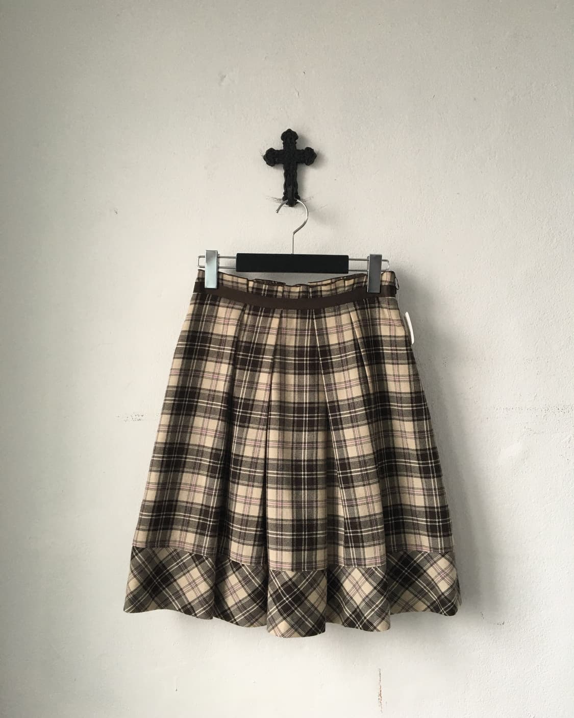 Check pattern skirt 상품이미지1