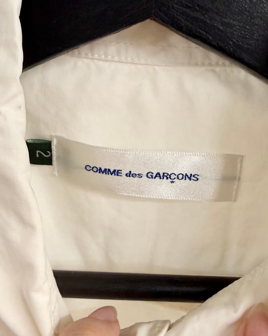 꼼데가르송 화이트 레드 비즈 페인팅 셔츠 상품이미지7