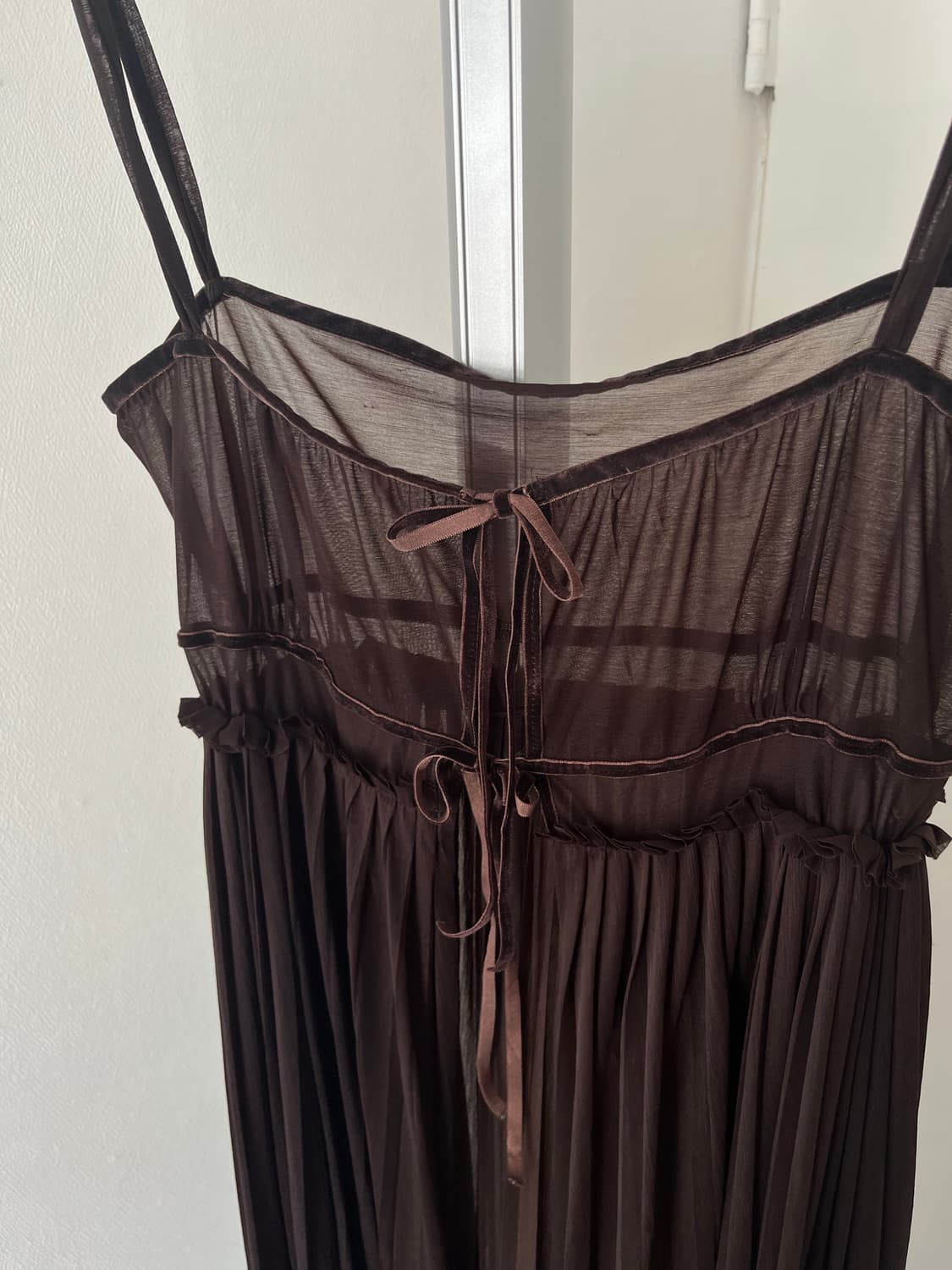 brown sheer dress 상품이미지4