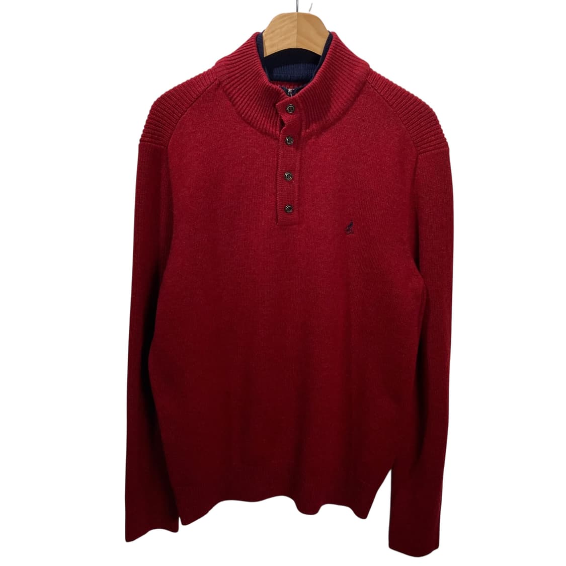 빈폴 레드 반집업 니트 상품이미지2