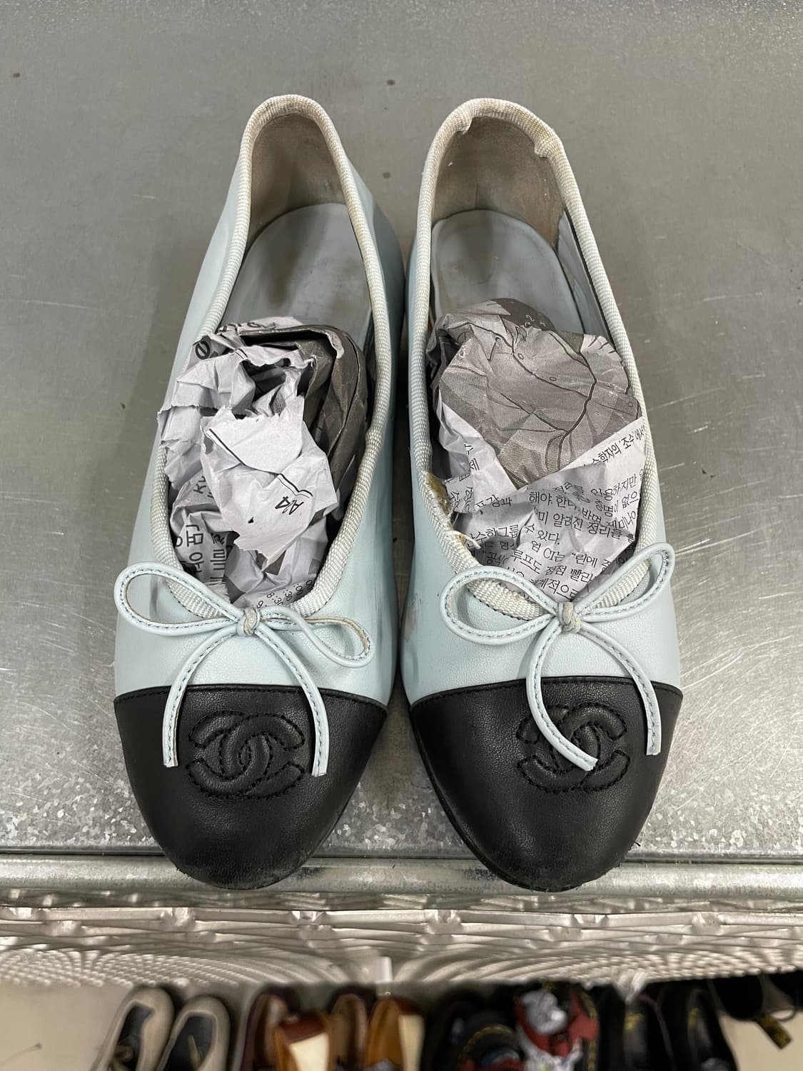샤넬 투톤 발레 플랫 슈즈 36.5 (gr-4157) 상품이미지5