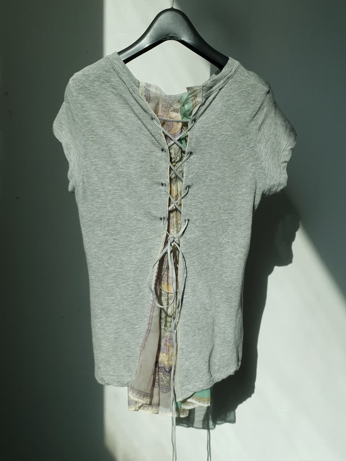 08S/S SACAI Corset Silk Layered Tee 상품이미지5