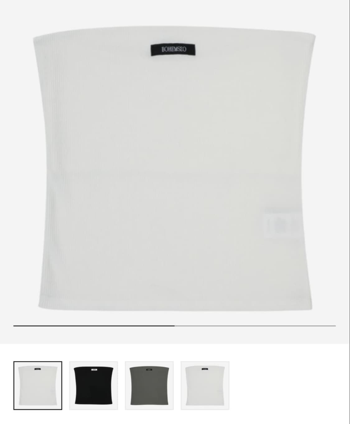 보헴서 튜브탑 (화이트,os) 상품이미지1