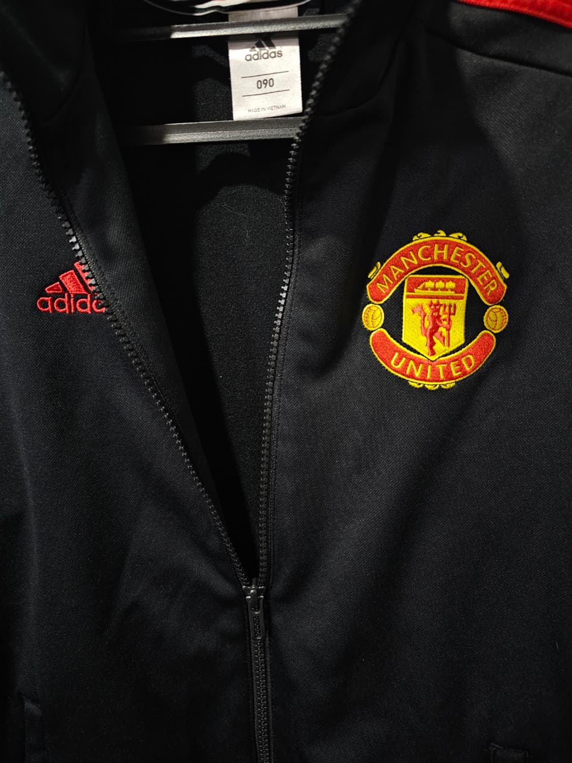 아디다스 맨유 검빨 트랙탑 저지 져지집업 90/S 상품이미지3