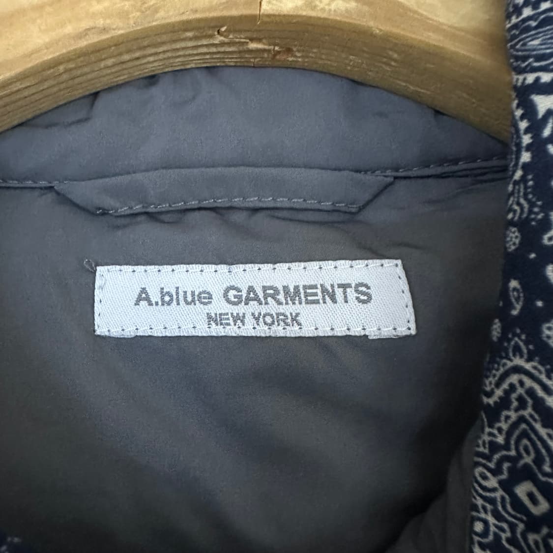 L 어블루 가먼츠 페이즐리 패딩셔츠 양면 상품이미지3