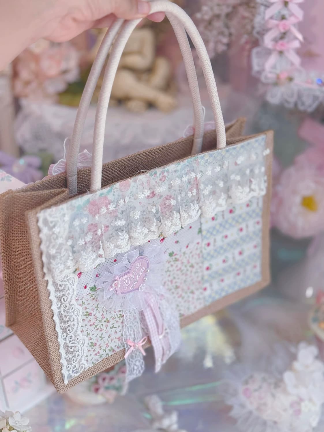 핸드메이드 패치워크 토트백 상품이미지1