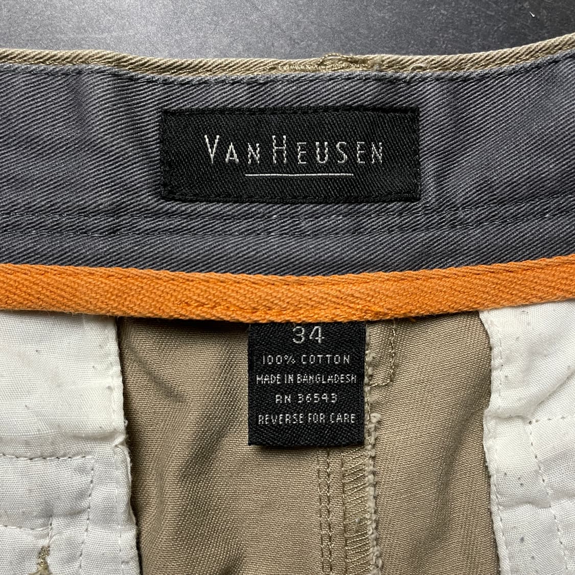 VANHEUSEN 빈티지 베이지 코튼 카고 하프 팬츠 A00764 상품이미지9