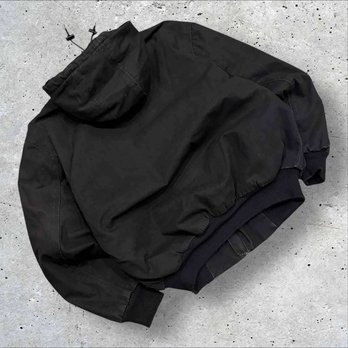 [L] Wallo 레귤러핏 후드 워크 자켓 블랙 B649 상품이미지2