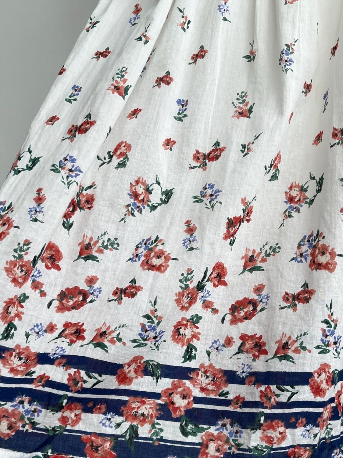 *SALE) 아이보리 플로럴 민소매 롱 원피스 상품이미지2