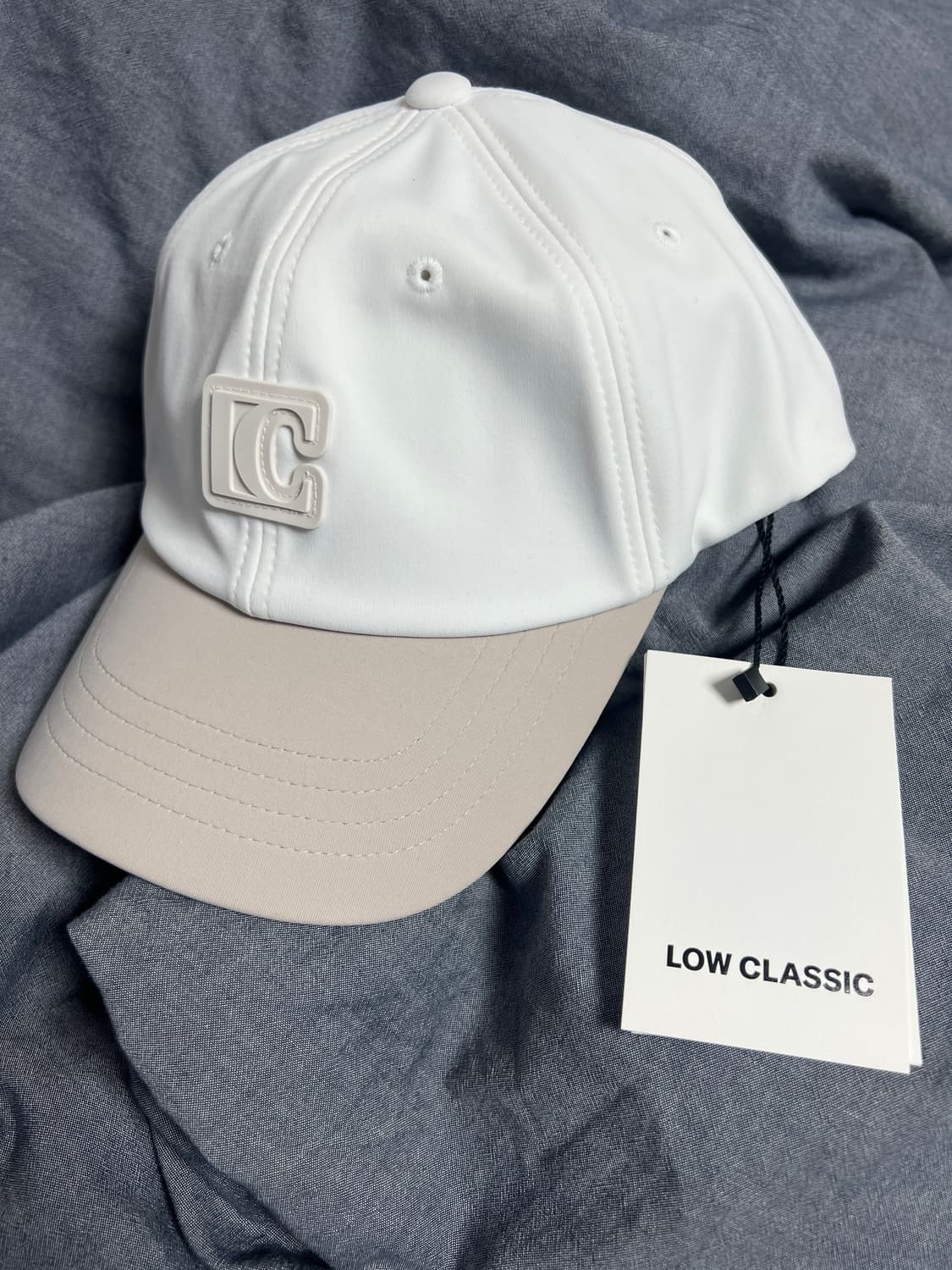 (새상품,택o) 로우클래식 모자(그린,화이트) 상품이미지6