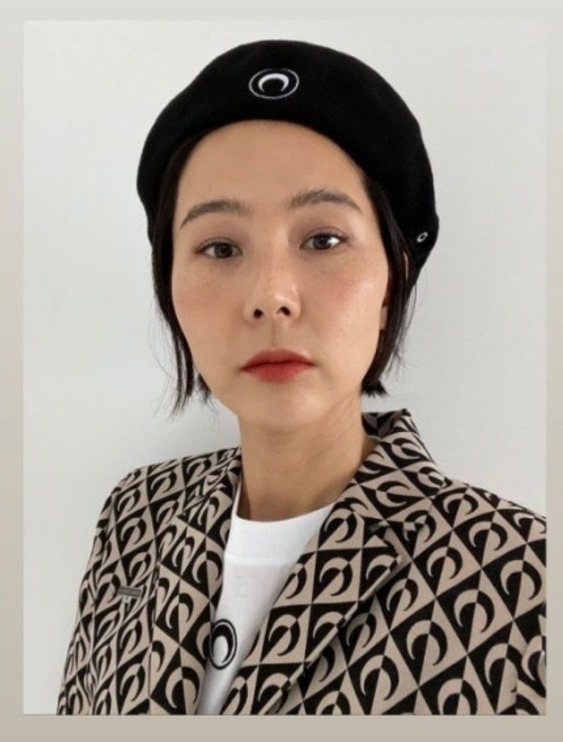 새상품) MARINE SERRE 마린세르 문로고 베레모 상품이미지1