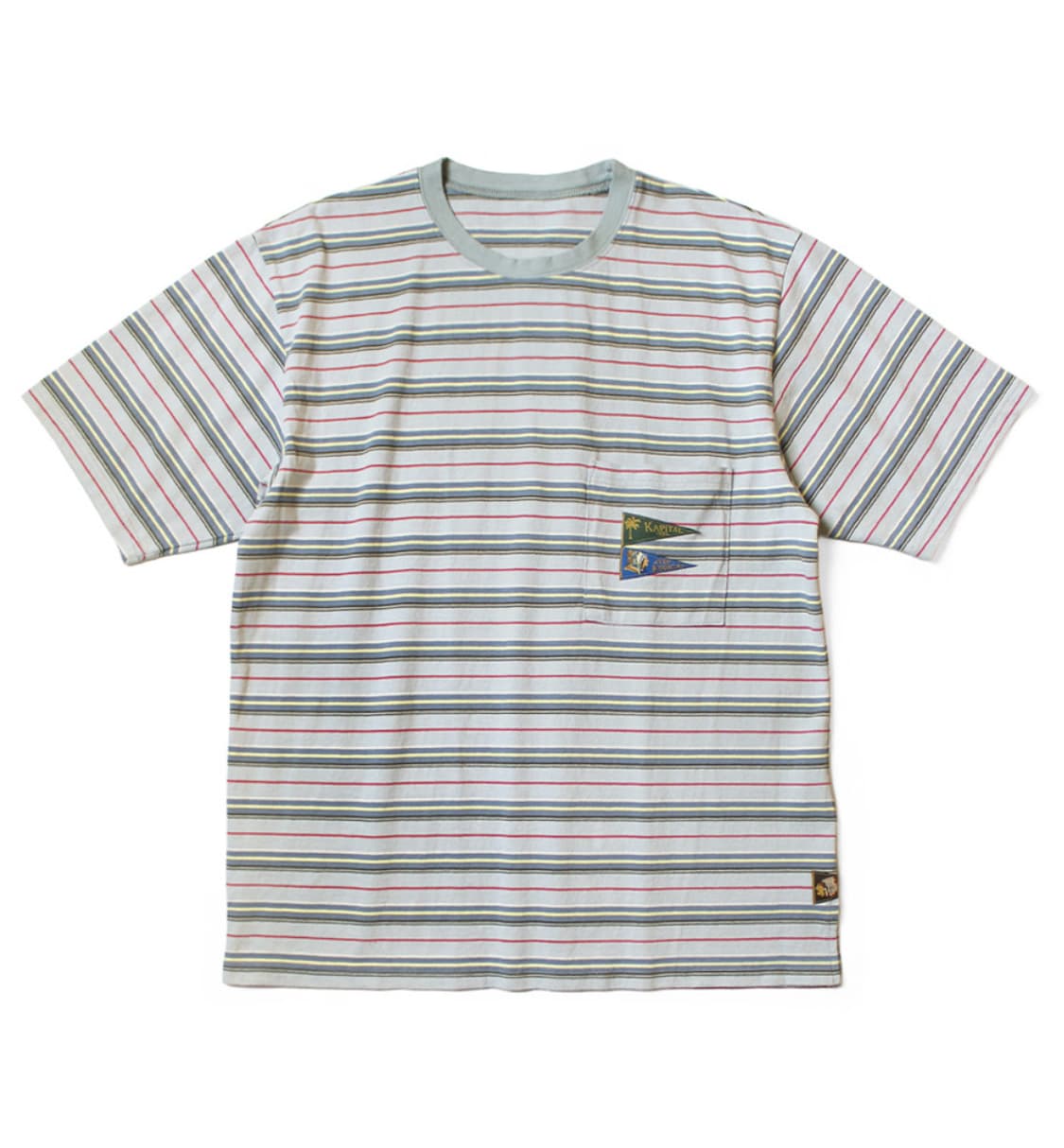 [L] 캐피탈 멀티 스트라이프 보더 티셔츠 상품이미지1