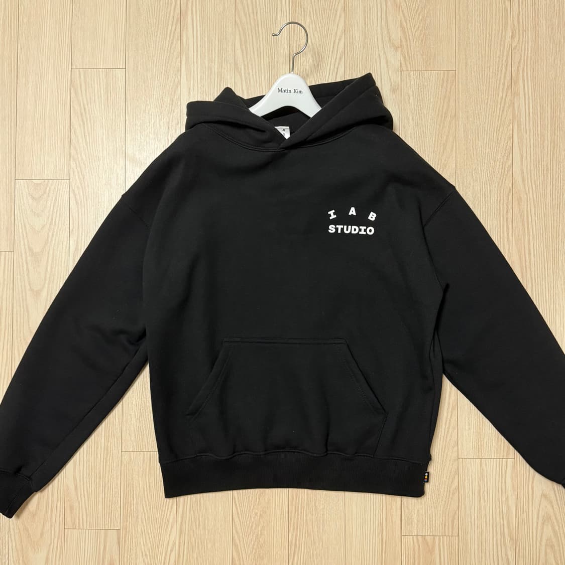 아이앱스튜디오 후드티 블랙 m 상품이미지2