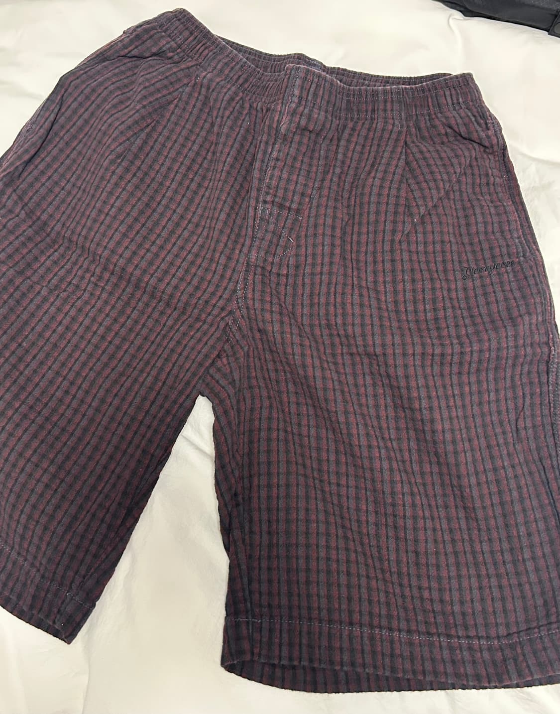 Yeseyesee check plannel shorts 상품이미지2