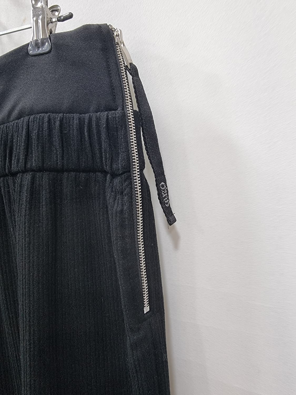 O'2nd 텍스처 블록 밴딩 와이드 팬츠 (D34 상품이미지4