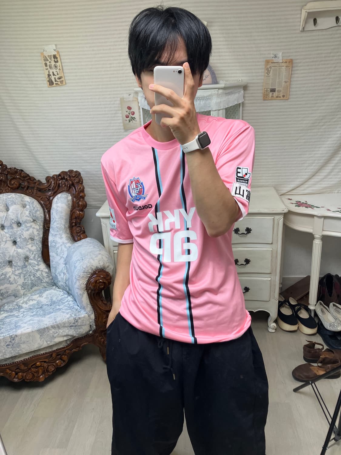 베이비 핑크 유니폼 1283 모리걸 일본빈티지 y2k 스트릿 갸루 펑키  상품이미지2