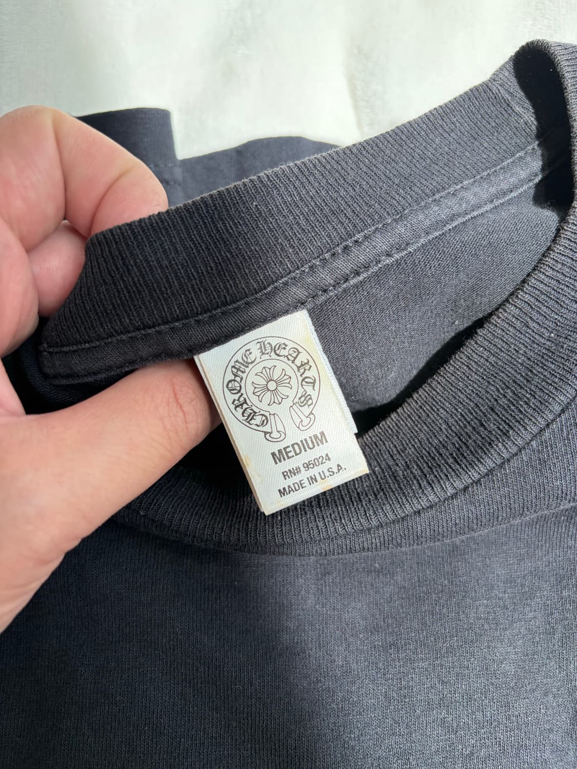 [M/95] 크롬하츠 로스앤젤레스 플로랄 롱슬리브 블랙 상품이미지7