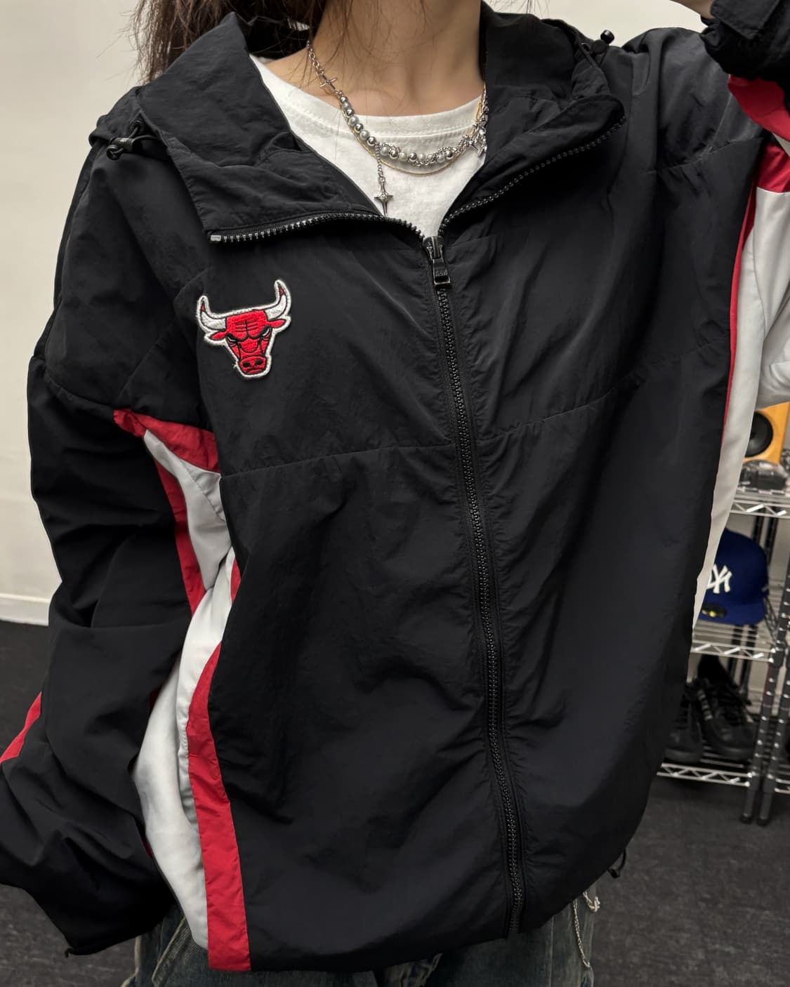 NBA 시카고 불스 나일론 바람막이 자켓 상품이미지2