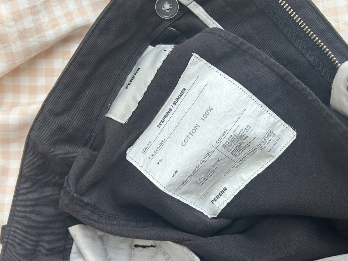 퍼렌 24ss 워시드 코튼 치노 1사이즈(30) 상품이미지3