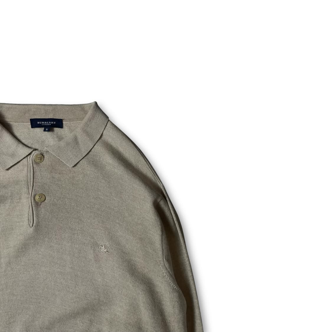 버버리 베이지 자수로고 PK 카라 니트 5 상품이미지2