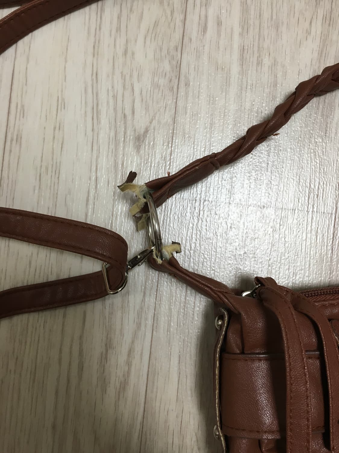 오네 갸루 버건디 가방 상품이미지5