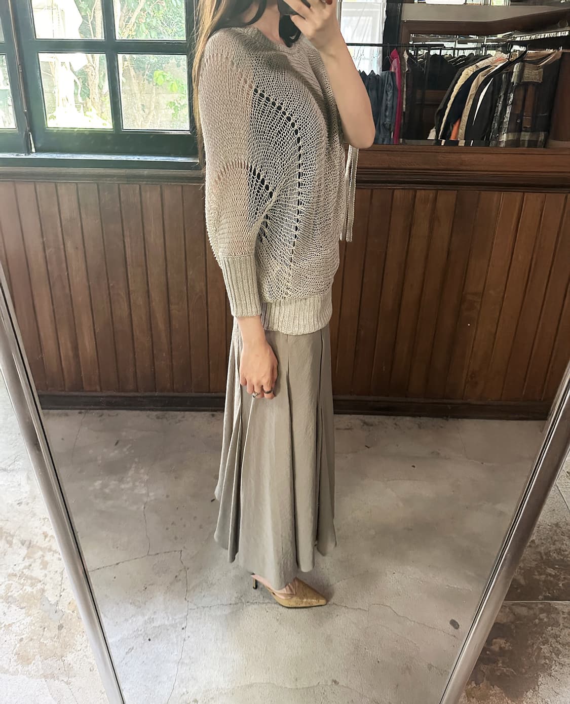 JPV linen long knit top 상품이미지4