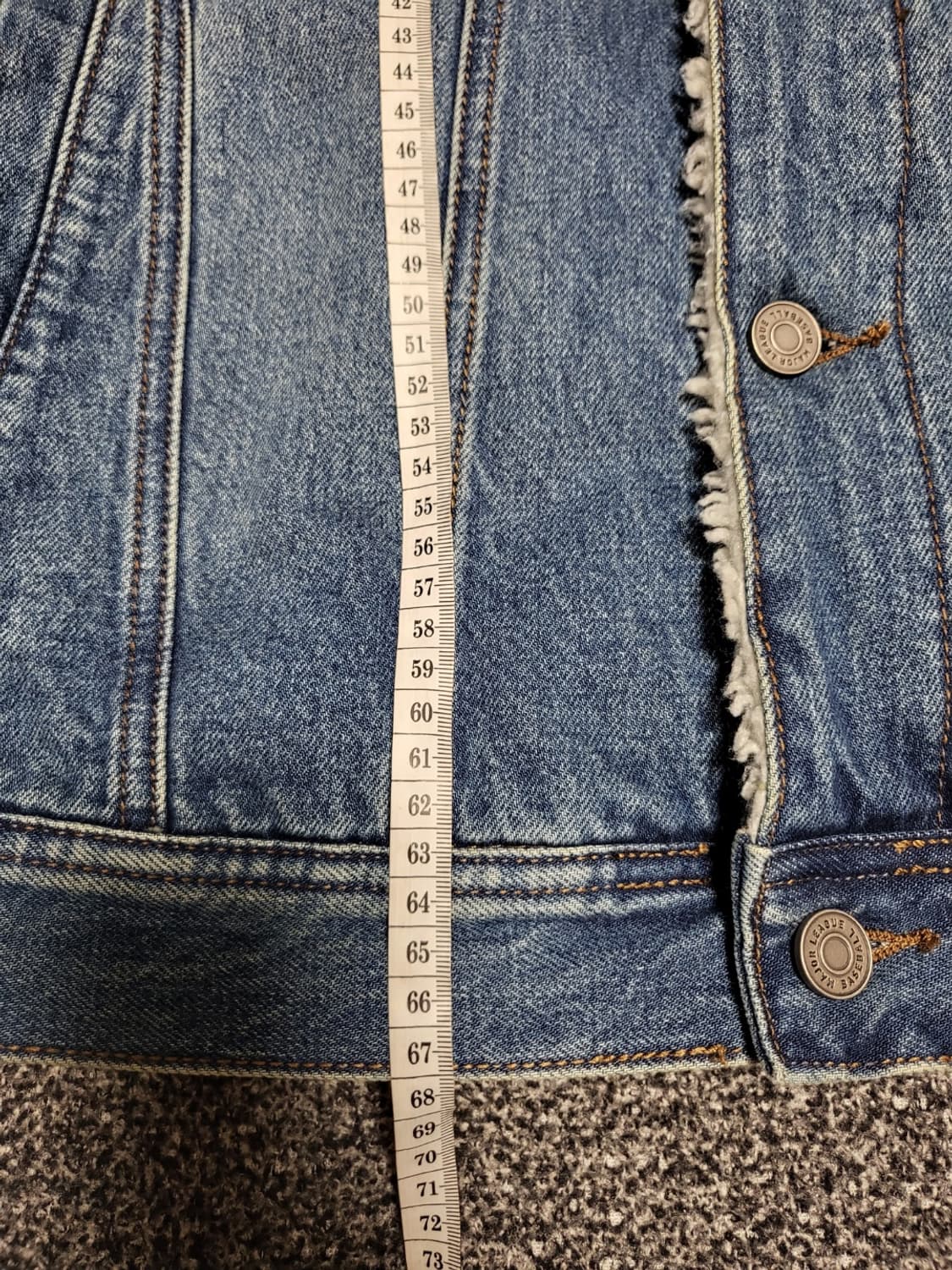 MLB 뉴욕양키즈 보아털 쉐르파 데님청자켓 상품이미지8