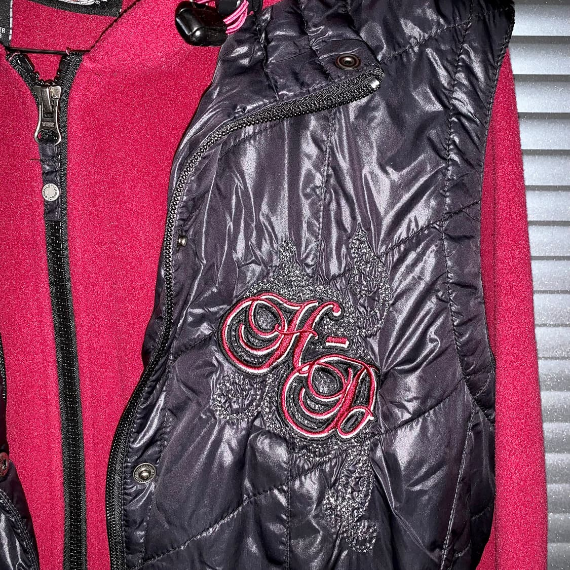 2010 빈티지 할리데이비슨 패딩 베스트 & 집업 세트 상품이미지4