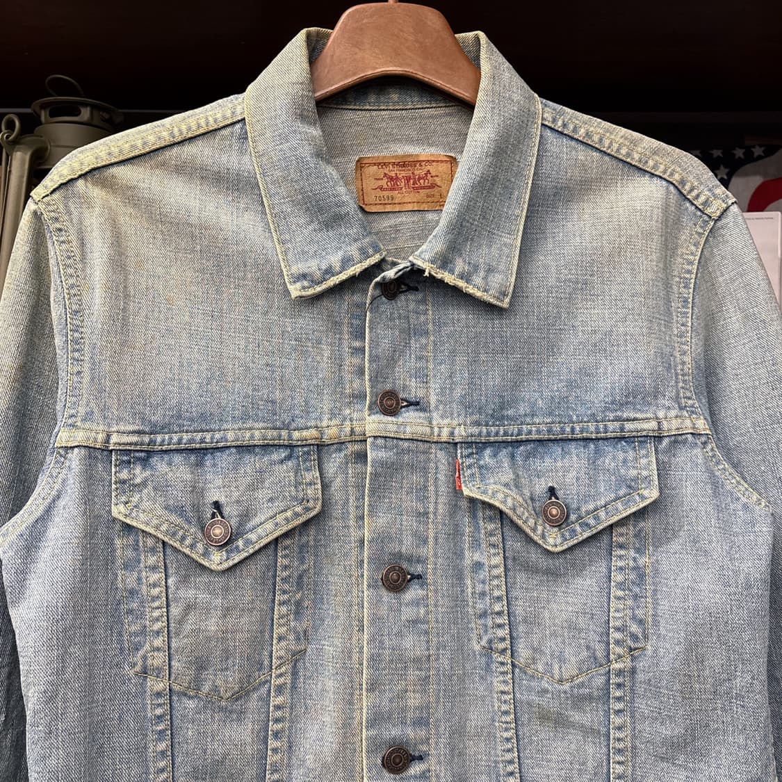 00s 리바이스 70599 빈티지 페이딩 타입3 트러커 데님자켓 N917 상품이미지3
