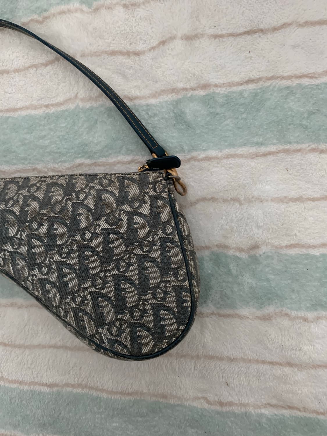 빈티지 디올 새들 파우치백 가방 상품이미지6