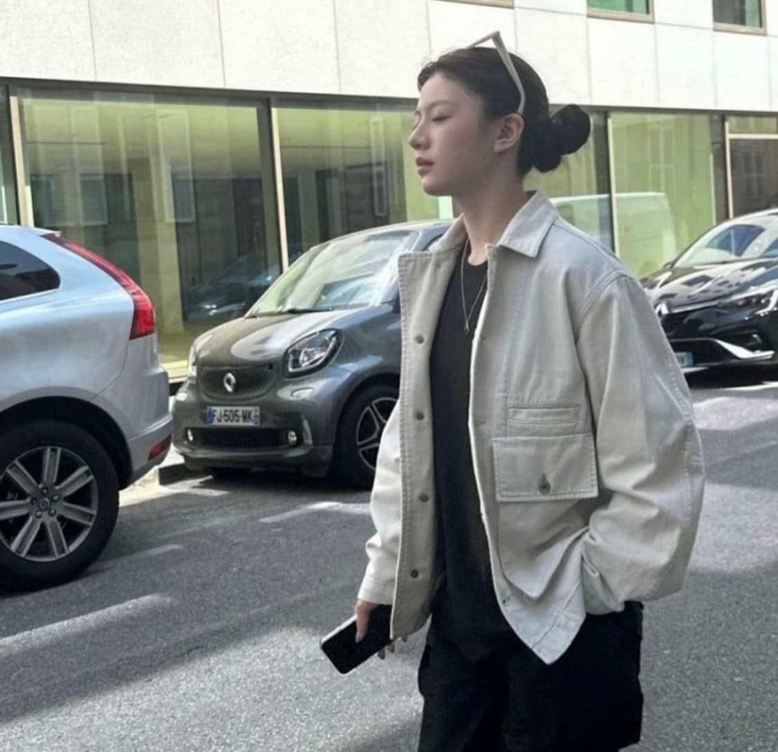 르메르 박시 자켓 데님 스노우 그레이 M 상품이미지6