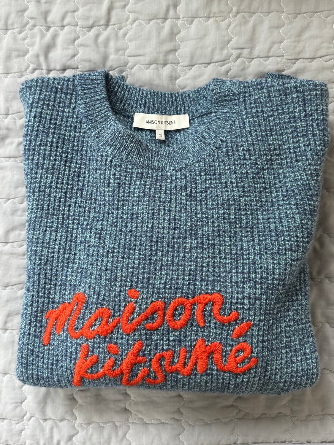 메종키츠네 레터링 니트  상품이미지3