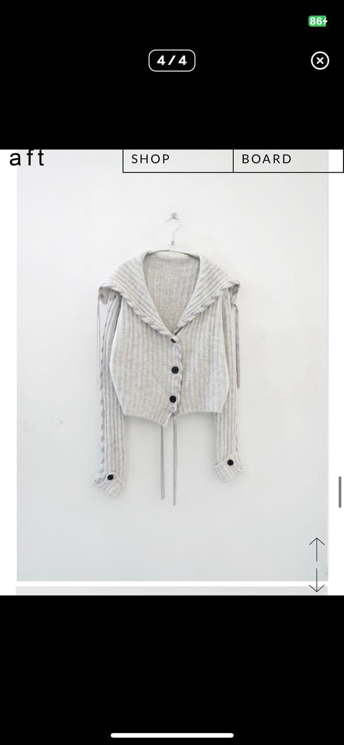 애프터먼데이 리본 타이드 가디건 상품이미지3