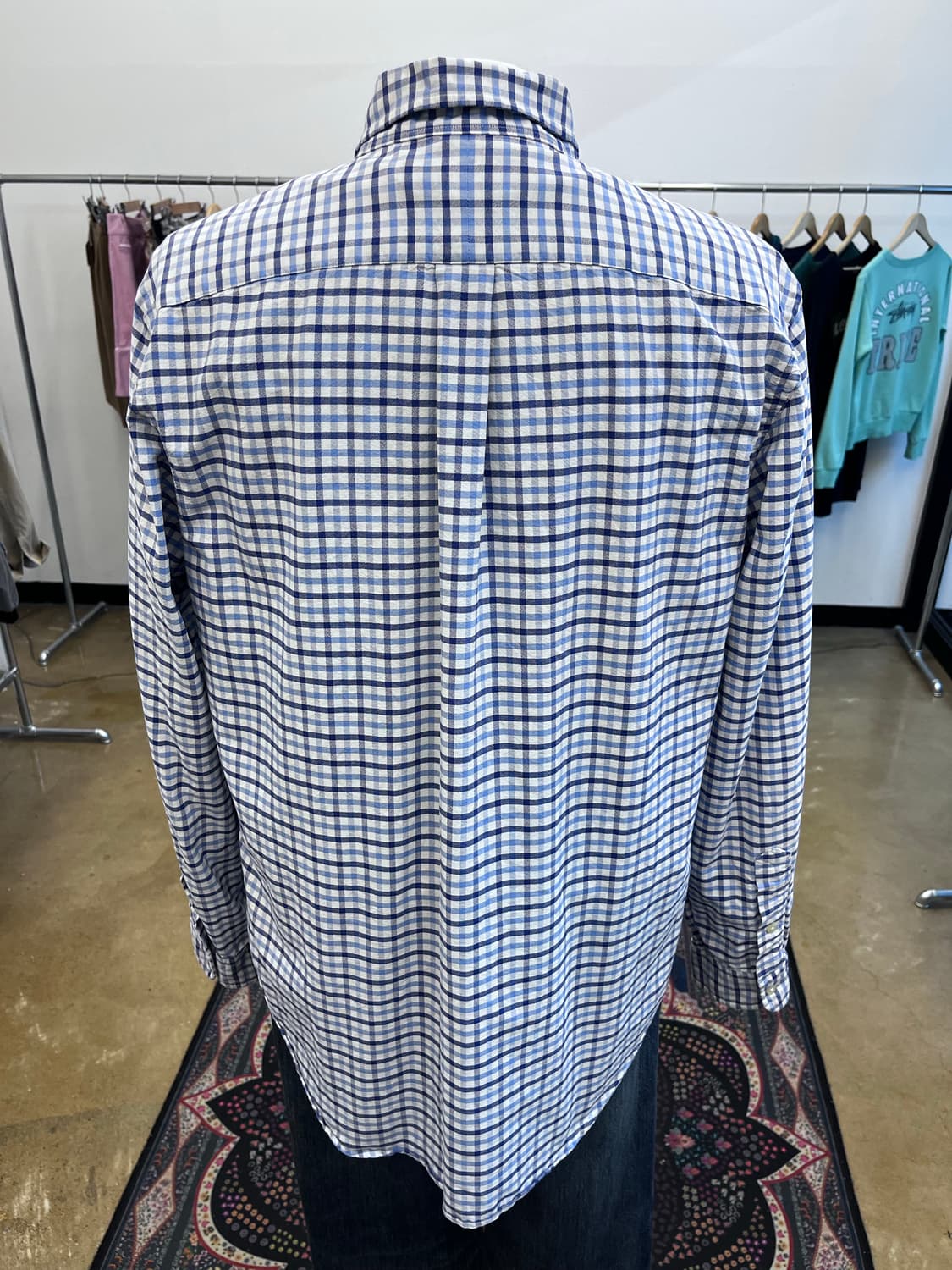 폴로 랄프 로렌 블루 체크 셔츠 상품이미지4