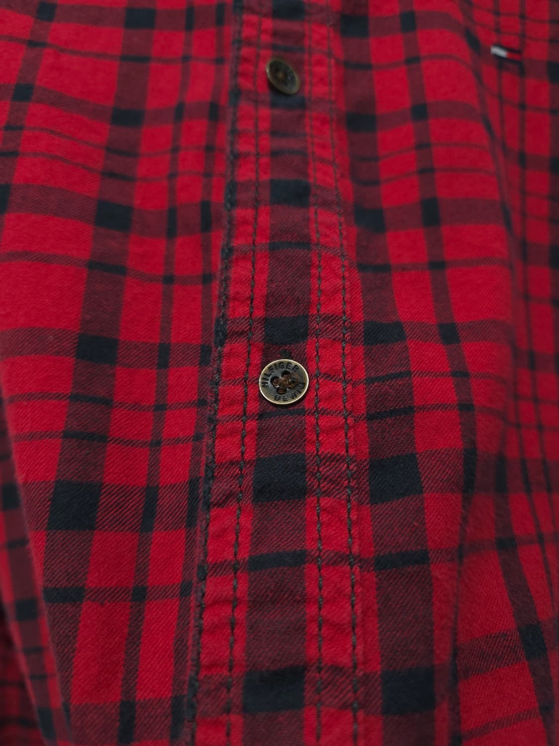 힐피거데님 레드 체크셔츠 ( 여성 상품이미지6