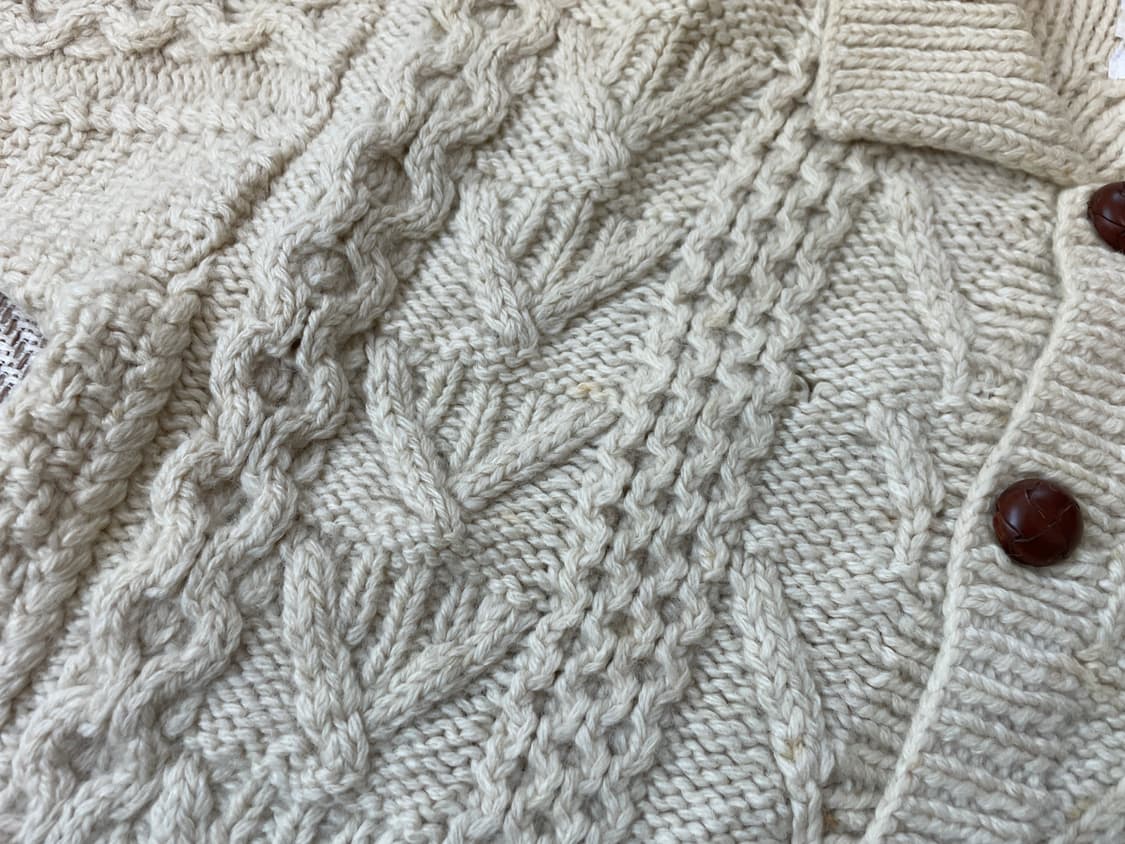 루이즈 핸드니트 울 케이블 가디건 J03827 상품이미지3