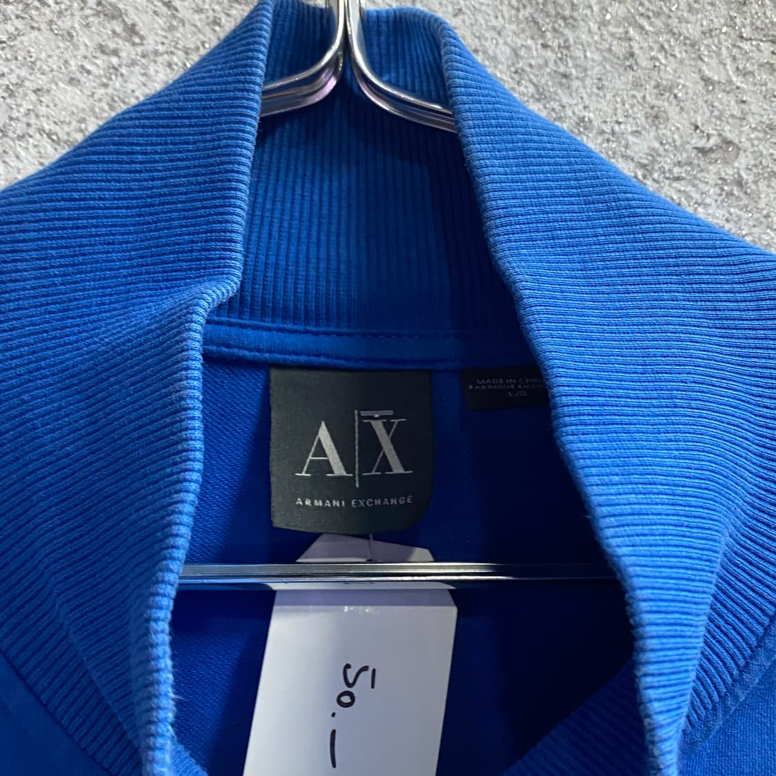 알마니 스몰로고 블루 코튼 자켓 B2661 상품이미지3